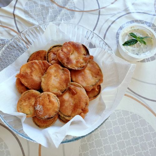 Eggplant fritters: an easy recipe