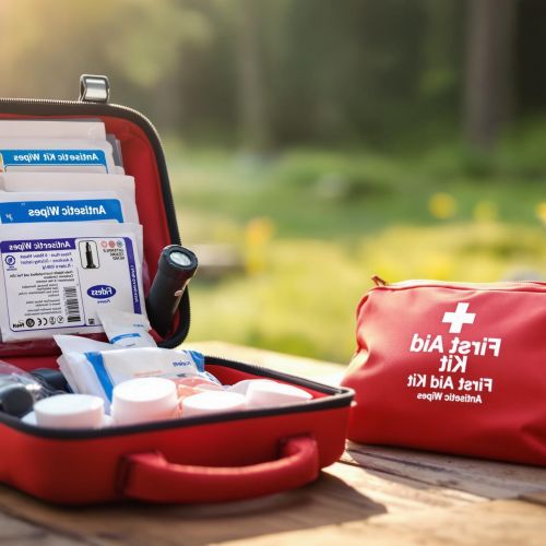 The first aid kit: the essential ally for treating minor injuries and more.