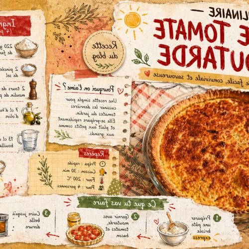 Tomato mustard quiche: an easy recipe