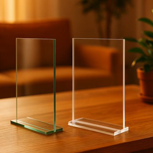 Why is acrylic becoming increasingly popular compared to glass?